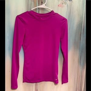Champion purple women’s small fitted used good condition long sleeve dry fit